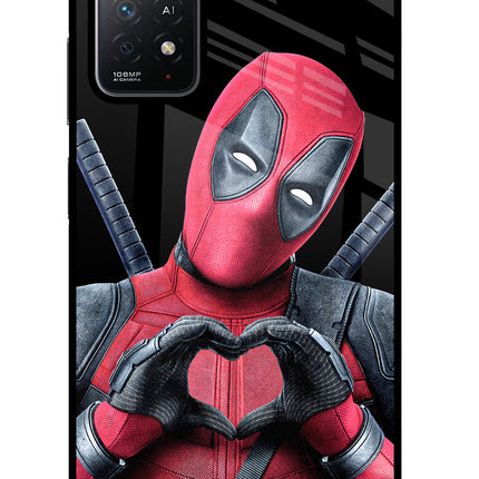 Deadpool Redmi Note 11 Pro+ 5G Glass Case Back Cover by Casekaro