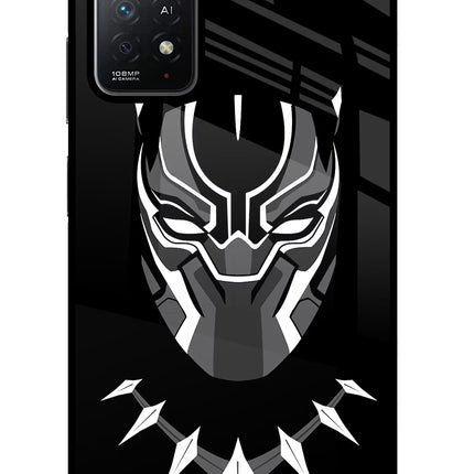 Black Panther Redmi Note 11 Pro+ 5G Glass Case Back Cover by Casekaro