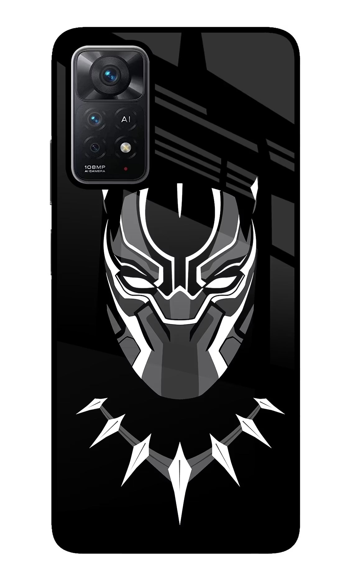 Black Panther Redmi Note 11 Pro+ 5G Glass Case Back Cover by Casekaro