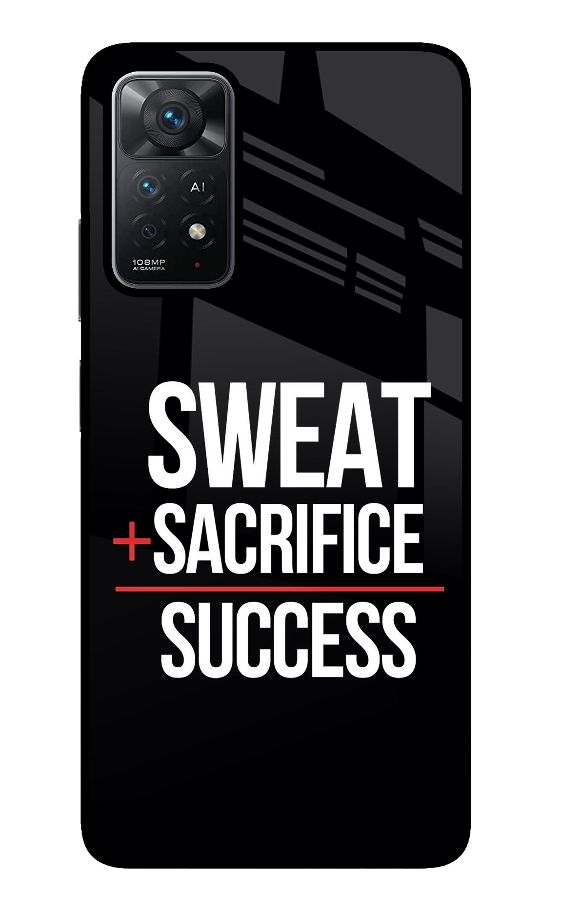 Sweat Sacrifice Success Redmi Note 11 Pro+ 5G Back Cover