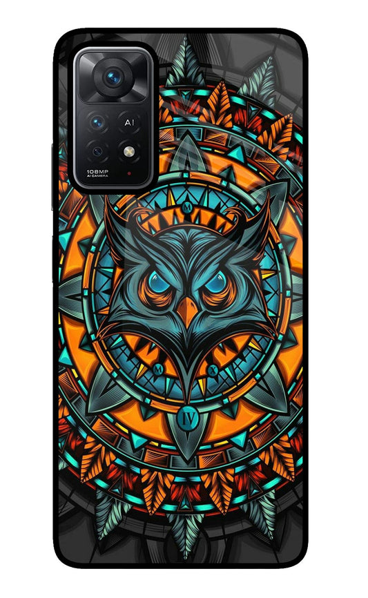 Angry Owl Art Redmi Note 11 Pro+ 5G Glass Case