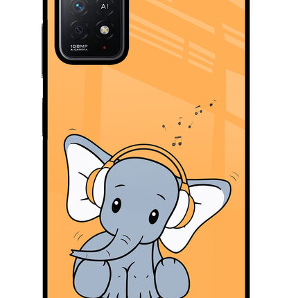 High On Music Redmi Note 11 Pro+ 5G Glass Case Back Cover by Casekaro