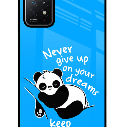 Keep Sleeping Redmi Note 11 Pro+ 5G Glass Case Back Cover by Casekaro