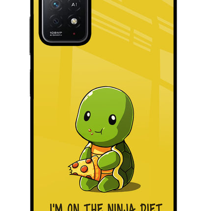 I'm on Ninja Diet Redmi Note 11 Pro+ 5G Glass Case Back Cover by Casekaro