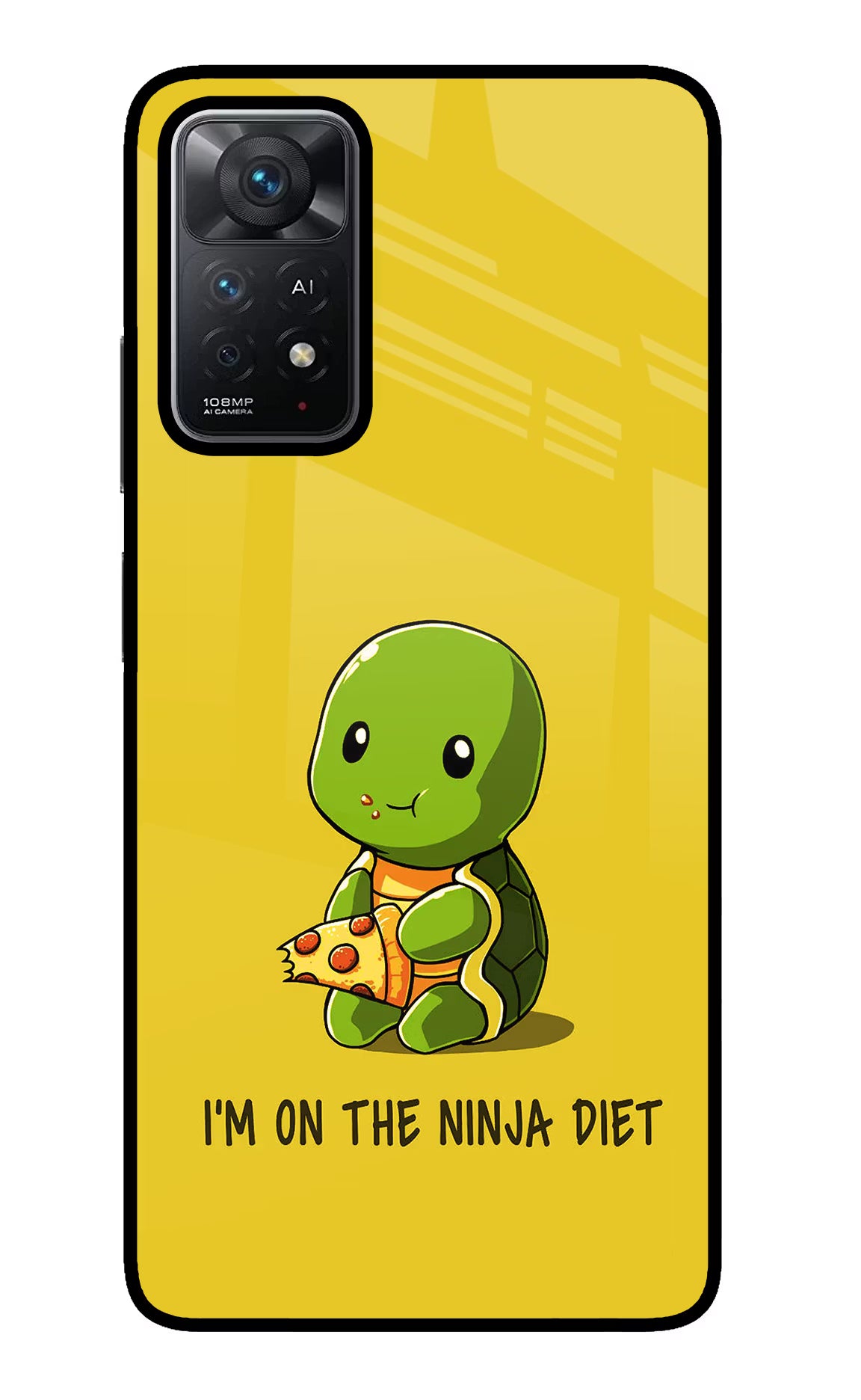 I'm on Ninja Diet Redmi Note 11 Pro+ 5G Glass Case Back Cover by Casekaro