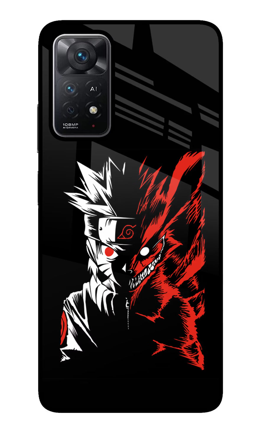 Naruto Two Face Redmi Note 11 Pro+ 5G Back Cover, Glass case
