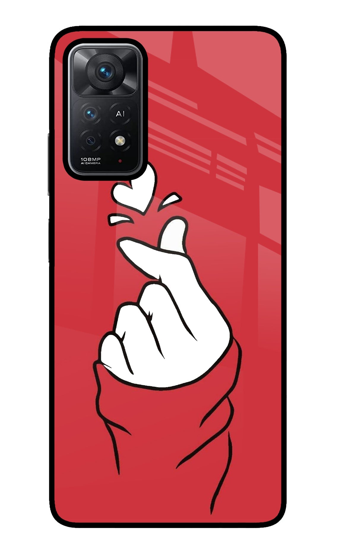 Korean Love Sign Redmi Note 11 Pro+ 5G Glass Case