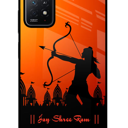 Lord Ram - 4 Redmi Note 11 Pro+ 5G Glass Case Back Cover by Casekaro