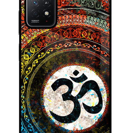 Om Cultural Redmi Note 11 Pro+ 5G Glass Case Back Cover by Casekaro