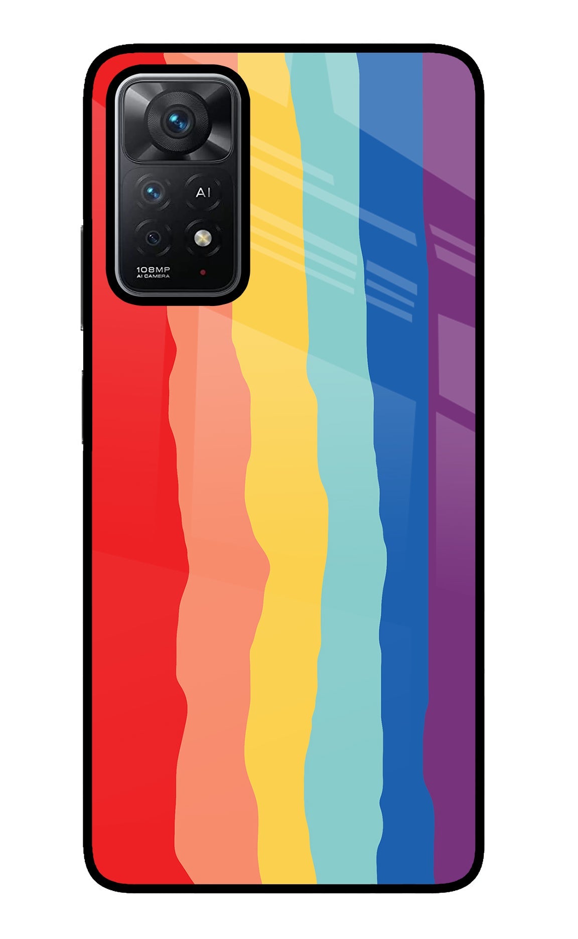 Rainbow Redmi Note 11 Pro+ 5G Glass Case