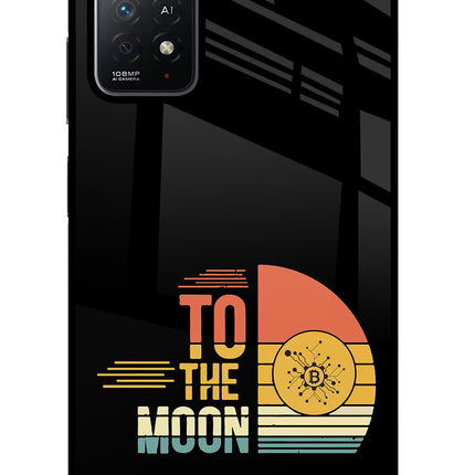 To the Moon Redmi Note 11 Pro+ 5G Glass Case Back Cover by Casekaro