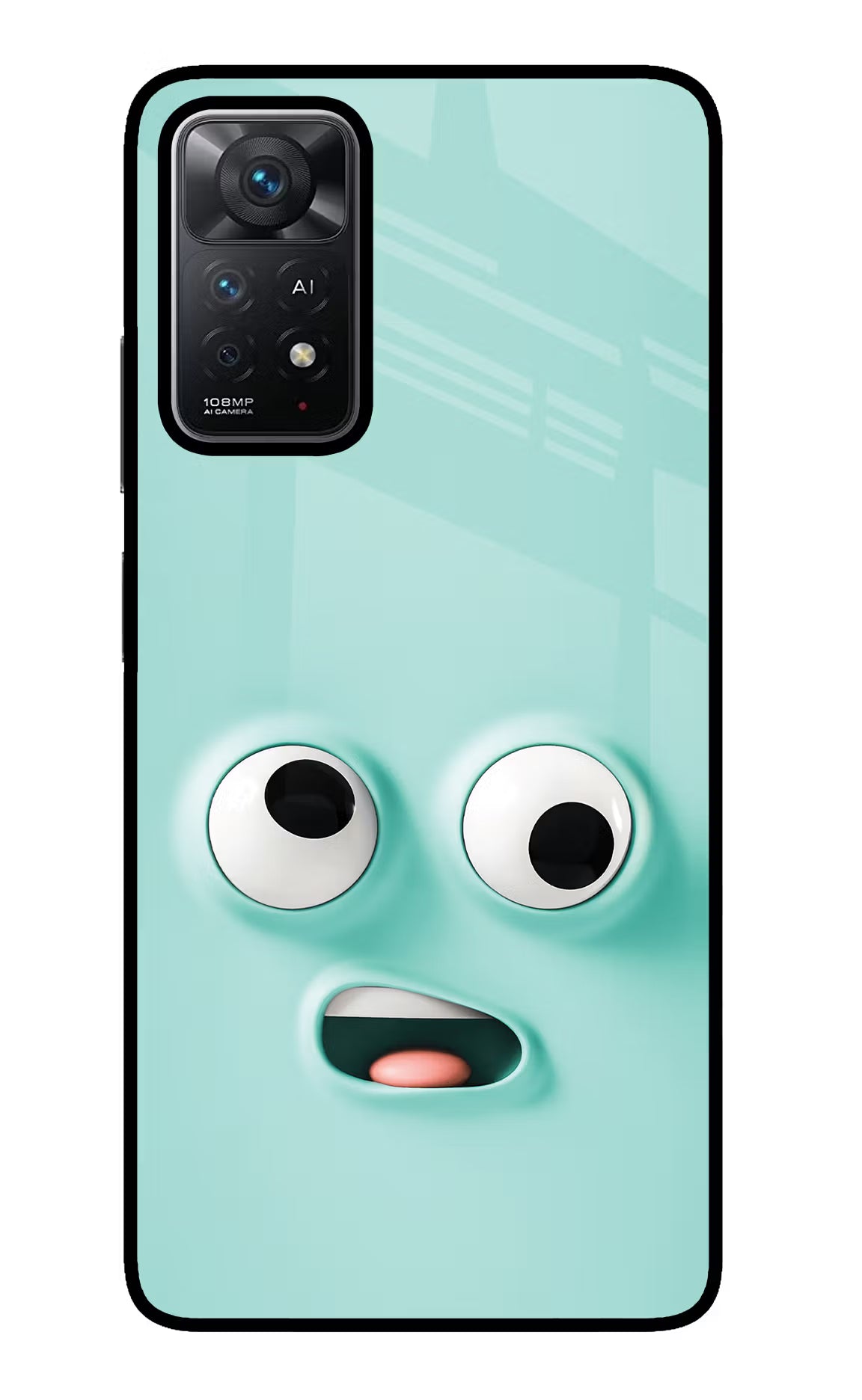 Funny Cartoon Redmi Note 11 Pro+ 5G Glass Case Back Cover by Casekaro