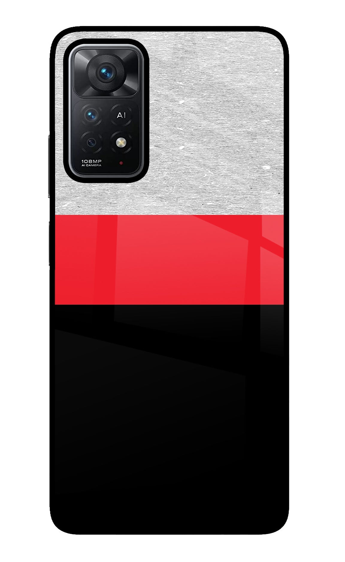 Tri Color Pattern Redmi Note 11 Pro+ 5G Glass Case