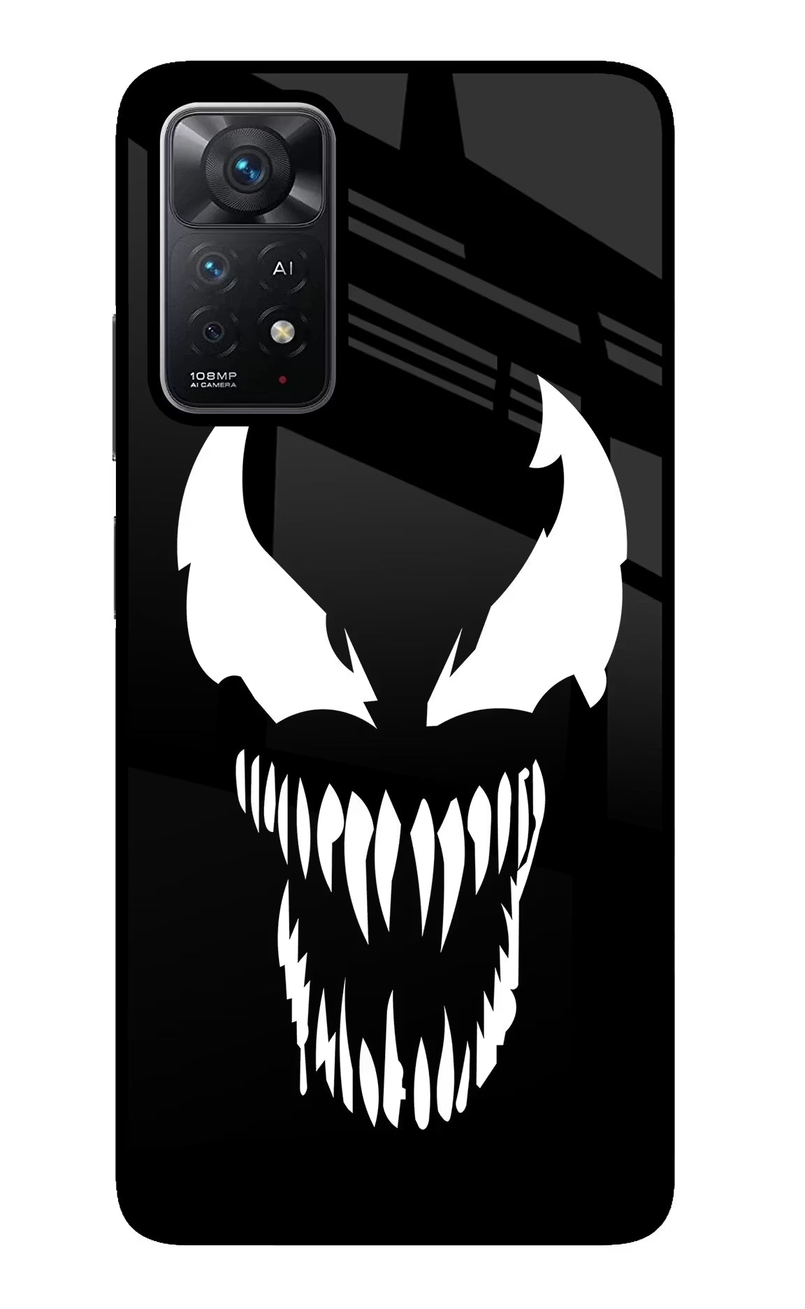 Venom Redmi Note 11 Pro+ 5G Glass Case Back Cover by Casekaro