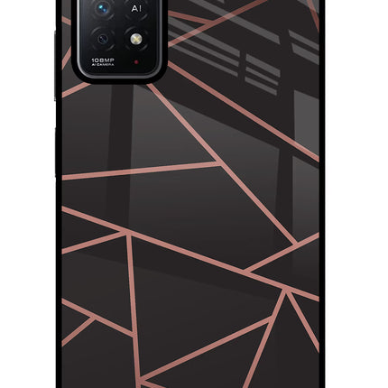 Geometric Pattern Redmi Note 11 Pro+ 5G Glass Case Back Cover by Casekaro