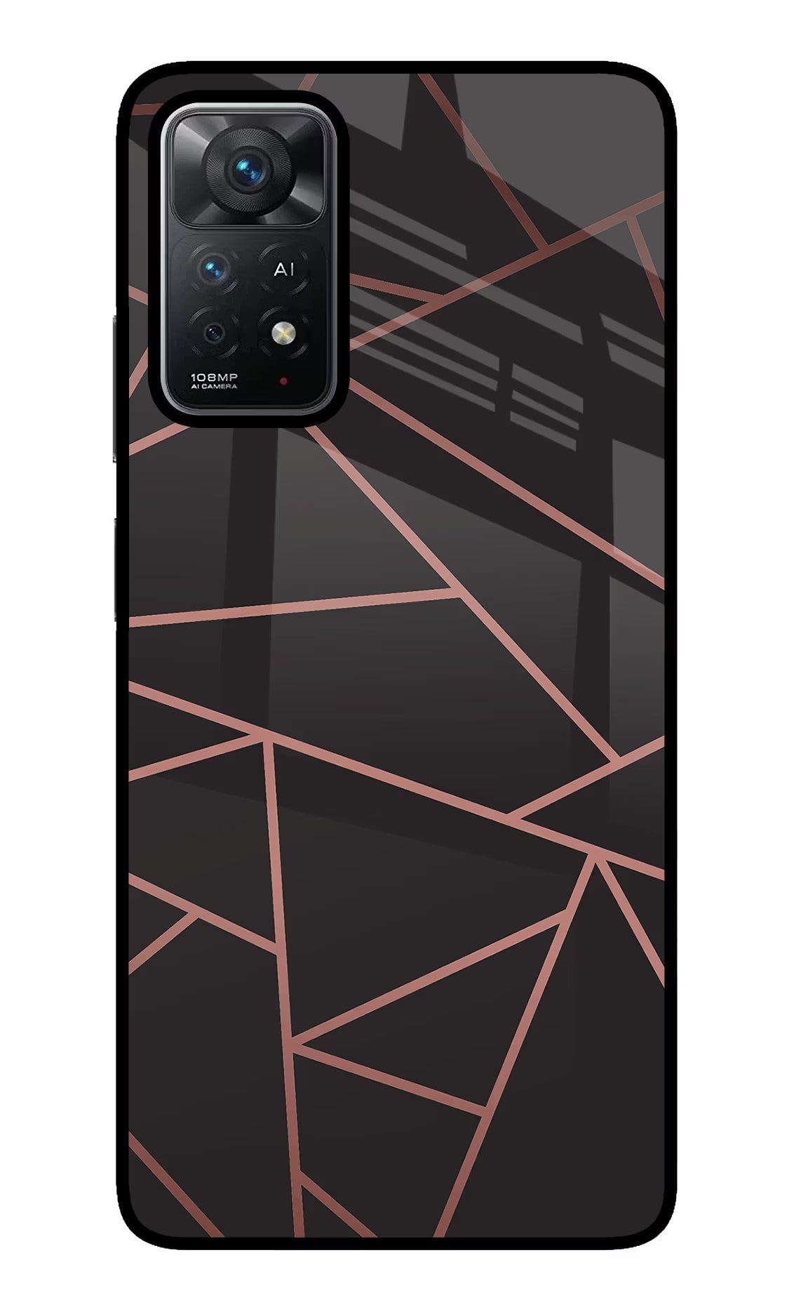 Geometric Pattern Redmi Note 11 Pro+ 5G Glass Case Back Cover by Casekaro