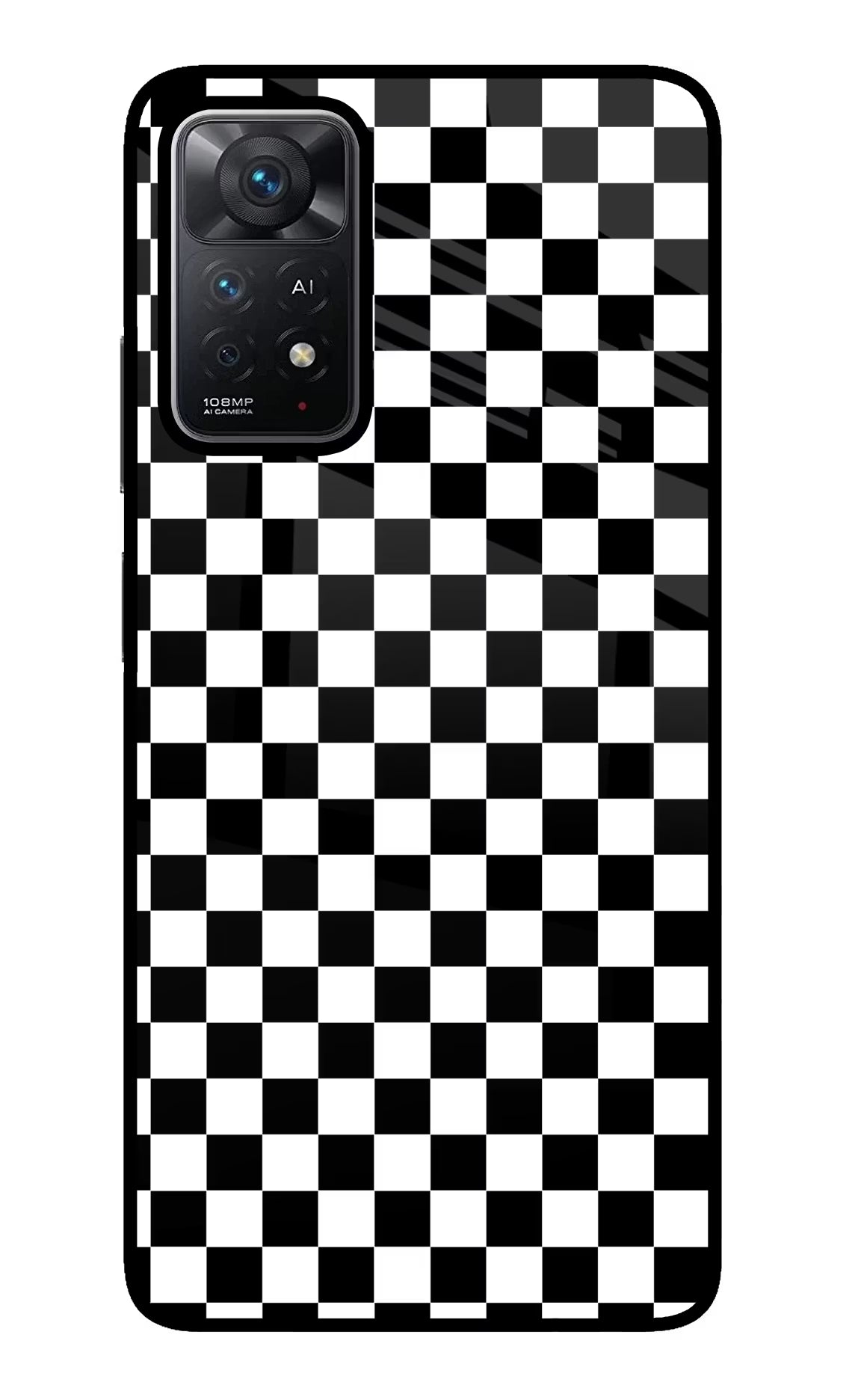 Chess Board Redmi Note 11 Pro+ 5G Glass Case Back Cover by Casekaro