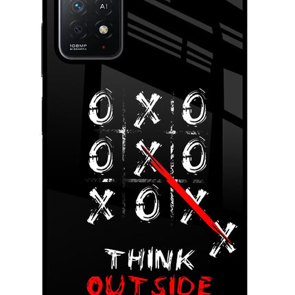 Think out of the BOX Redmi Note 11 Pro+ 5G Glass Case Back Cover by Casekaro