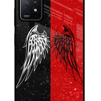 Wings Redmi Note 11 Pro+ 5G Glass Case Back Cover by Casekaro