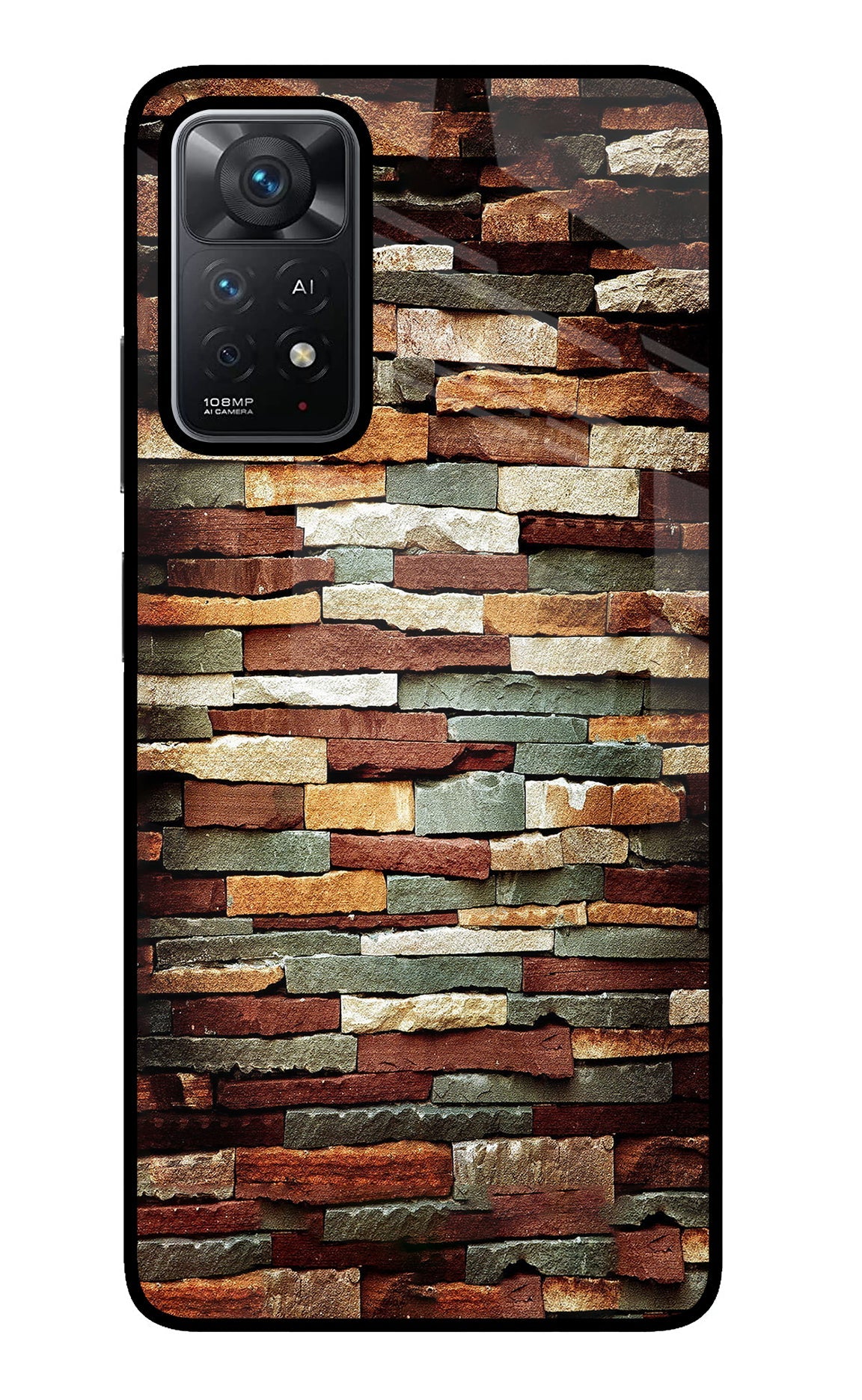 Bricks Pattern Redmi Note 11 Pro+ 5G Glass Case