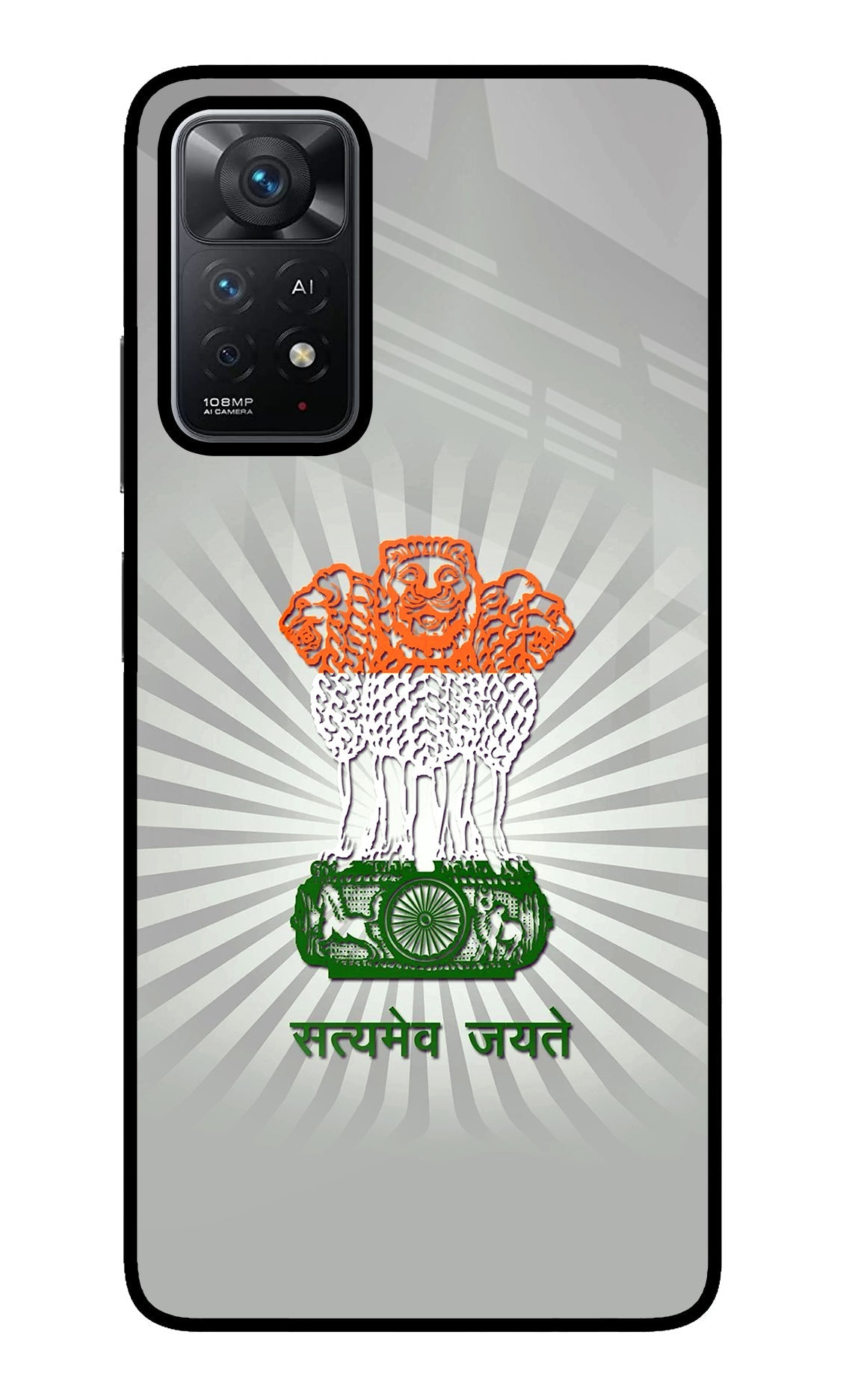 Satyamev Jayate Art Redmi Note 11 Pro+ 5G Glass Case