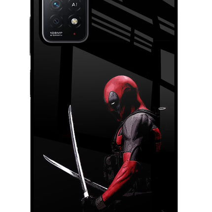 Deadpool Redmi Note 11 Pro+ 5G Glass Case Back Cover by Casekaro