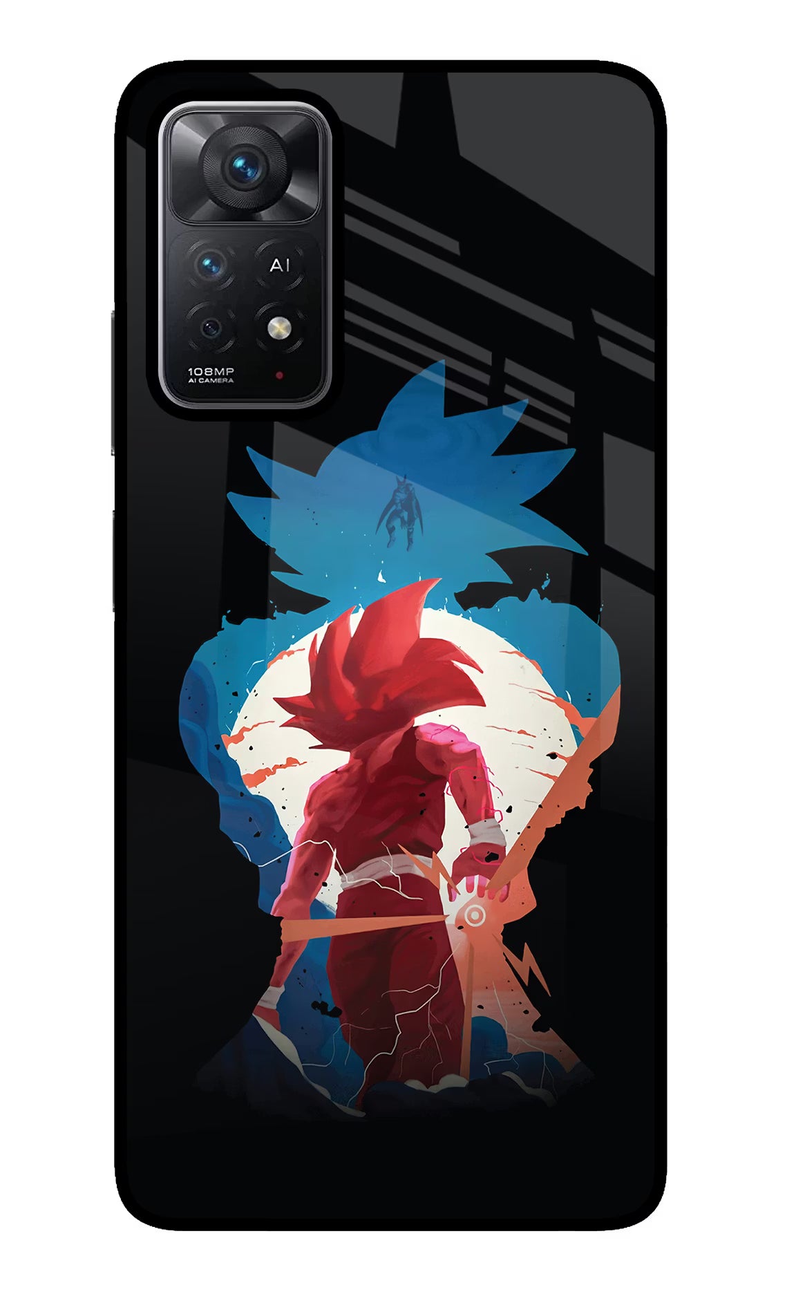 Goku Redmi Note 11 Pro+ 5G Glass Case Back Cover by Casekaro