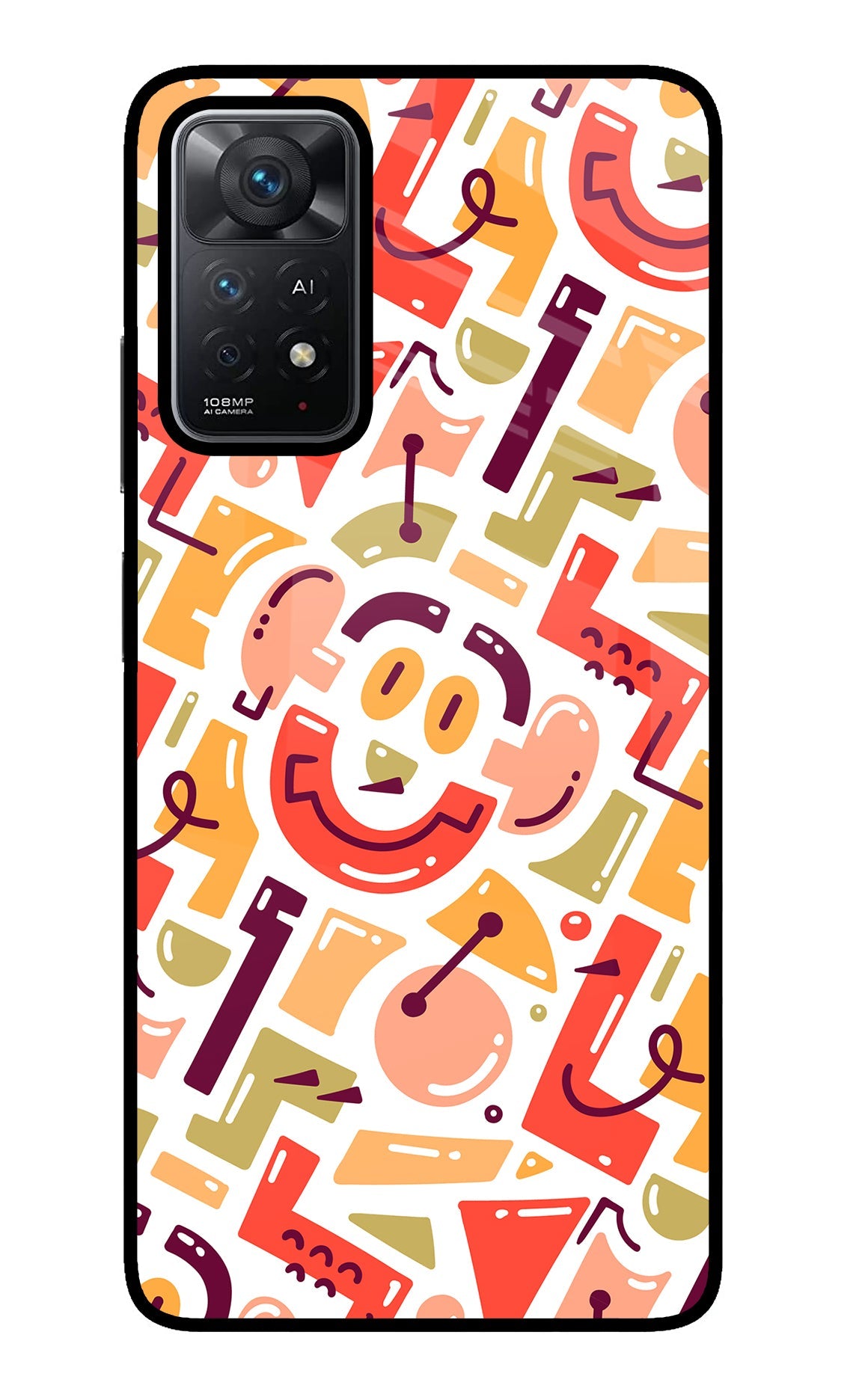 Doodle Pattern Redmi Note 11 Pro+ 5G Back Cover