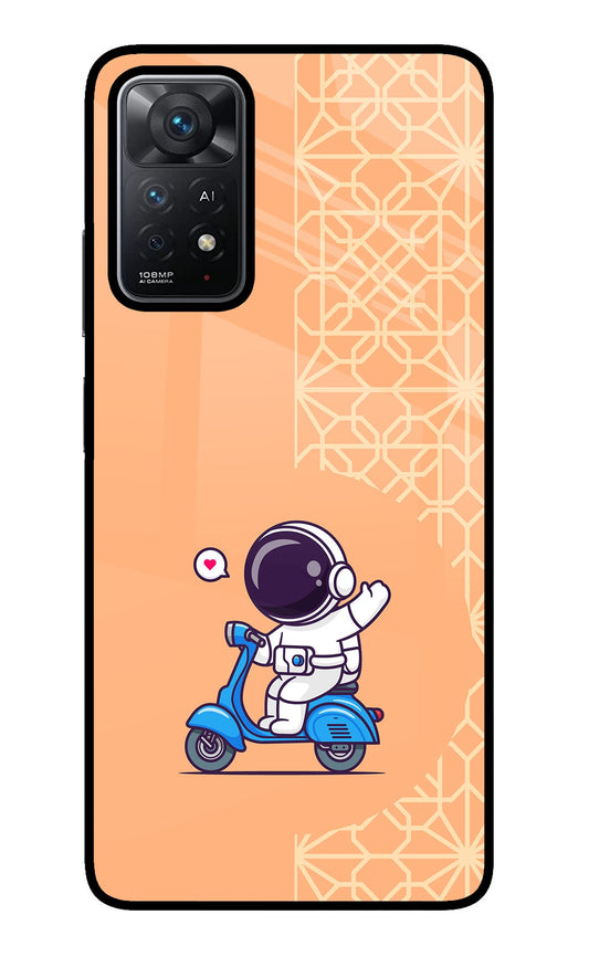 Cute Astronaut Riding Redmi Note 11 Pro+ 5G Glass Case