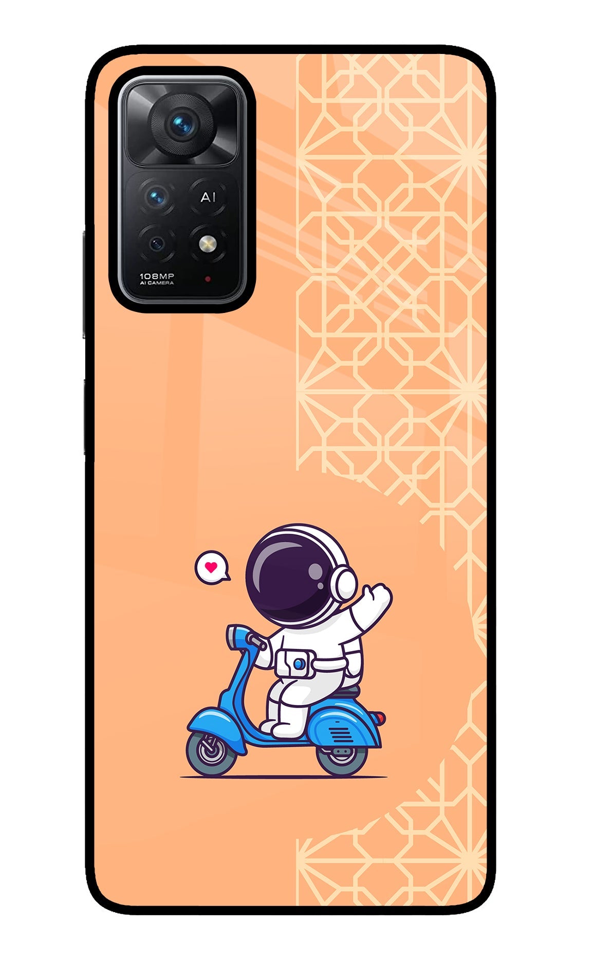 Cute Astronaut Riding Redmi Note 11 Pro+ 5G Back Cover