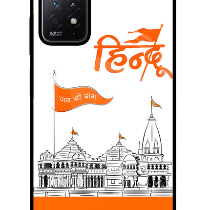 Jai Shree Ram Hindu Redmi Note 11 Pro+ 5G Glass Case Back Cover by Casekaro