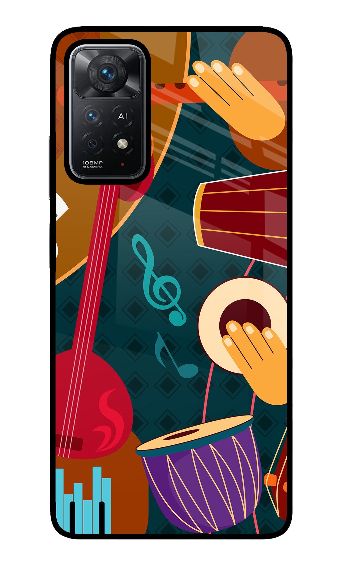 Music Instrument Redmi Note 11 Pro+ 5G Glass Case