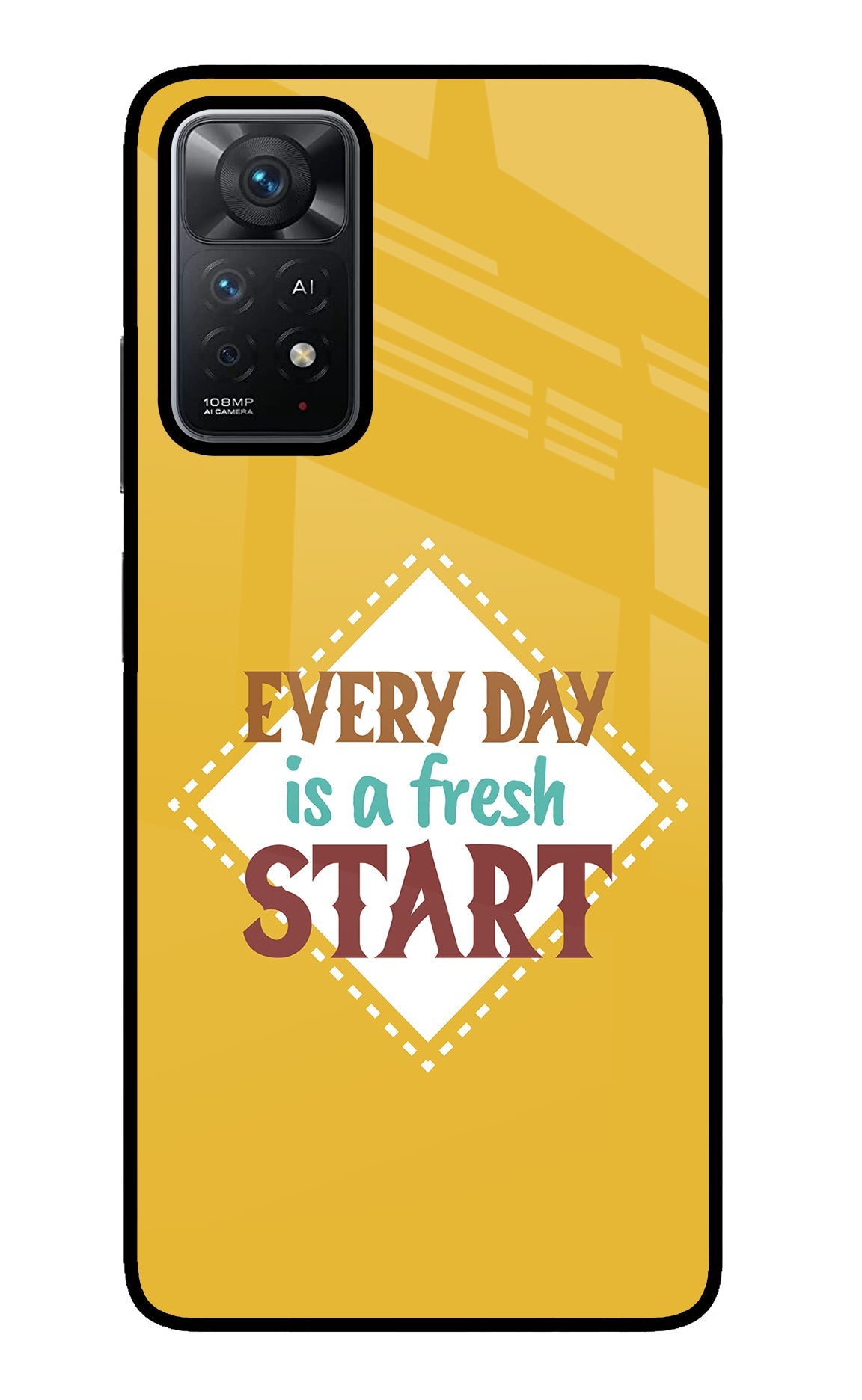 Every day is a Fresh Start Redmi Note 11 Pro+ 5G Glass Case