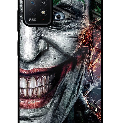 Joker Cam Redmi Note 11 Pro+ 5G Glass Case Back Cover by Casekaro