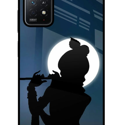 Shri Krishna Silhouette Redmi Note 11 Pro+ 5G Glass Case