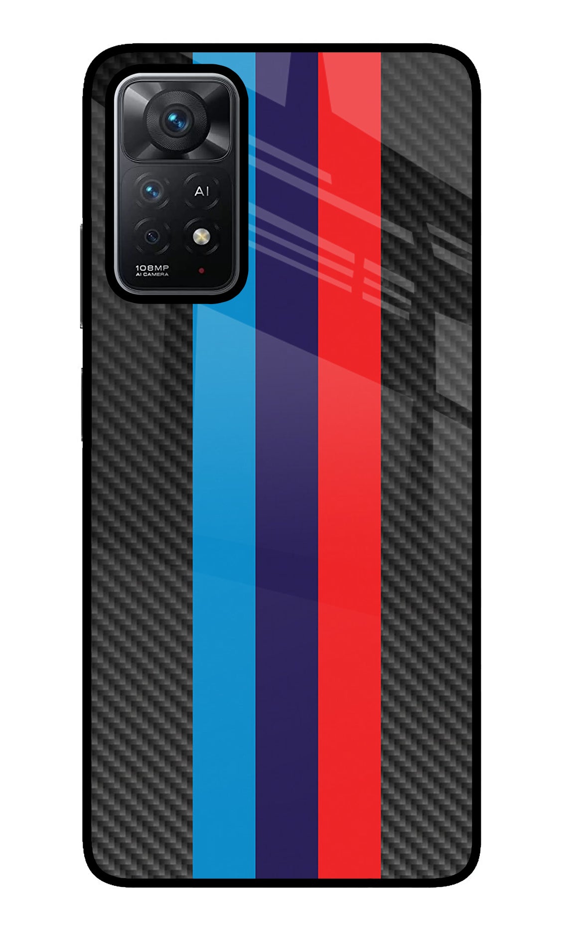 BMW Stripes Pattern Redmi Note 11 Pro+ 5G Glass Case