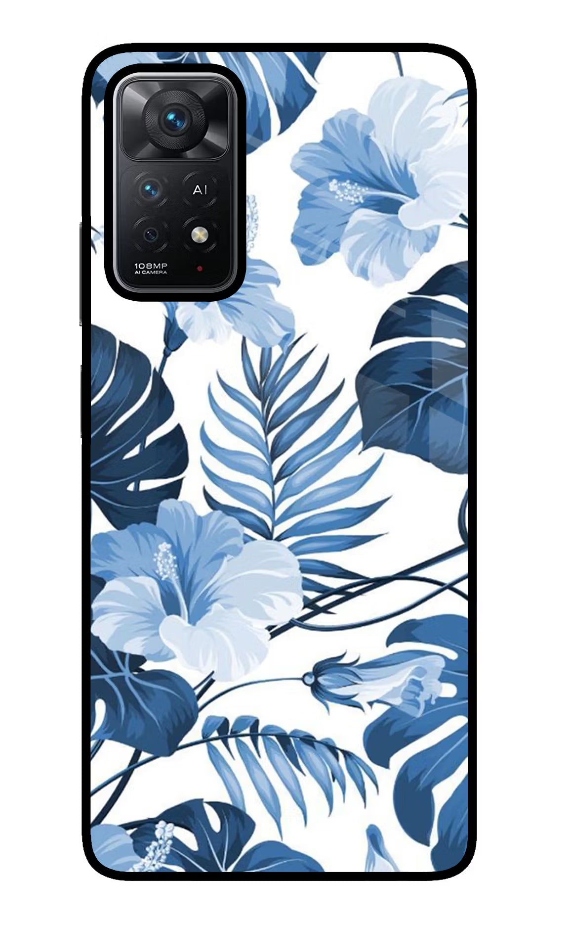Fabric Art Redmi Note 11 Pro+ 5G Glass Case Back Cover by Casekaro