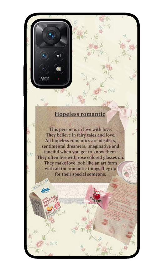 Hopeless Romantic Redmi Note 11 Pro+ 5G Glass Case