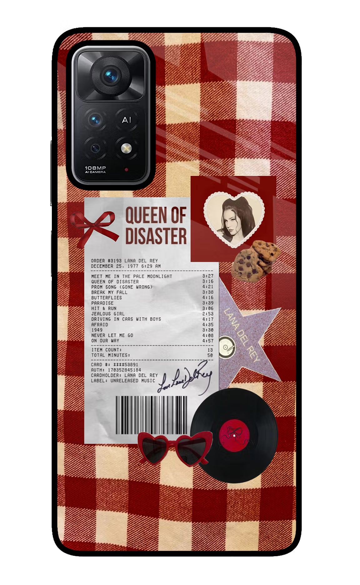 Queen of Disaster Redmi Note 11 Pro+ 5G Glass Case Back Cover by Casekaro