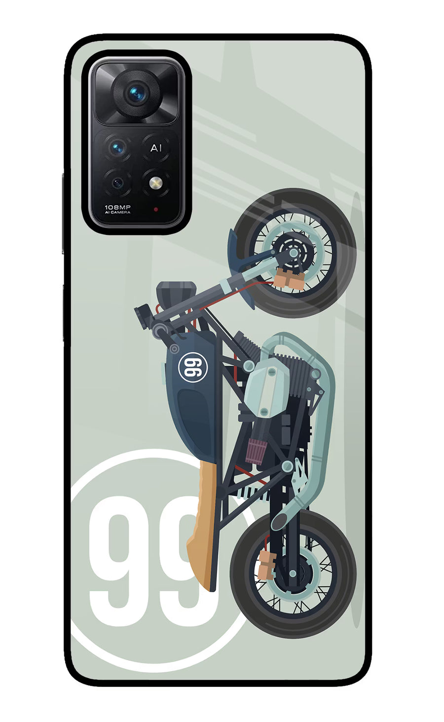 Classic Cafe Racer 99 Redmi Note 11 Pro+ 5G Back Cover, Glass case