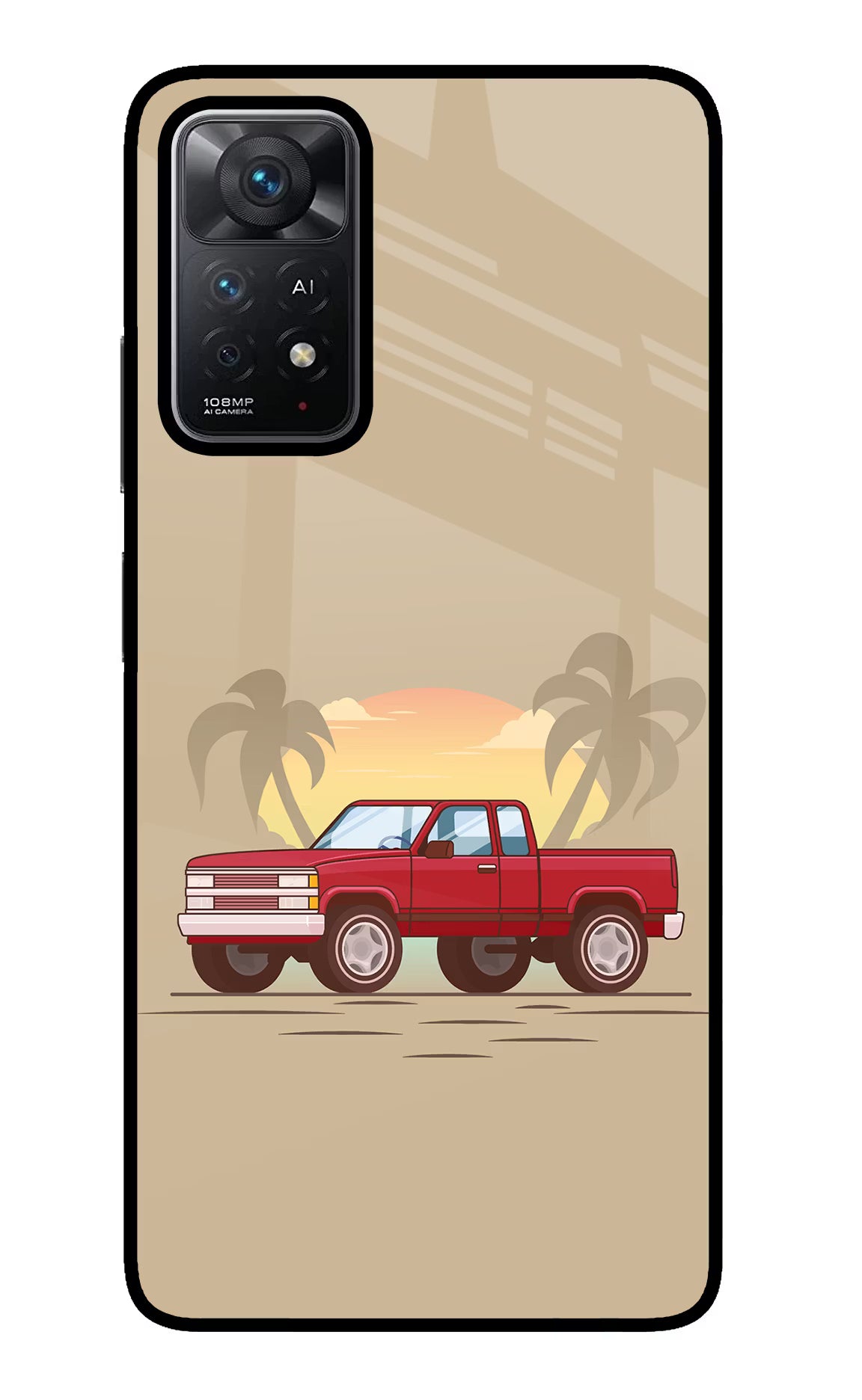 Desert Classic Drive Redmi Note 11 Pro+ 5G Glass Case Back Cover by Casekaro