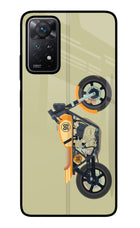 Vertical Speedster Redmi Note 11 Pro+ 5G Glass Case Back Cover by Casekaro