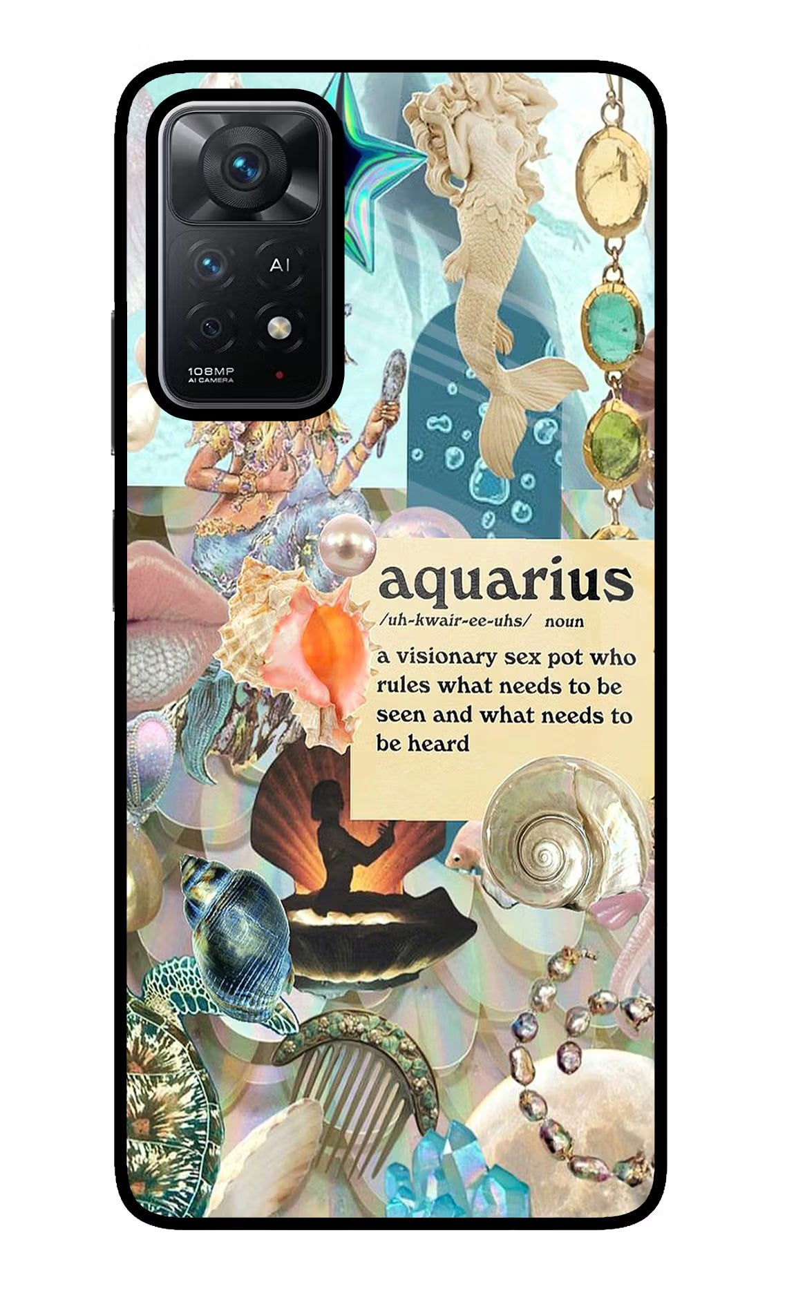 Aquarius Zodiac Redmi Note 11 Pro+ 5G Glass Case