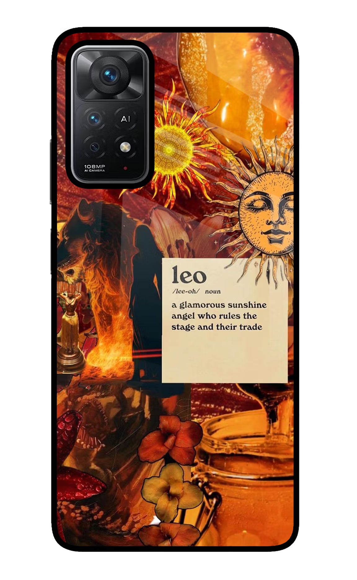 Leo Zodiac Redmi Note 11 Pro+ 5G Glass Case