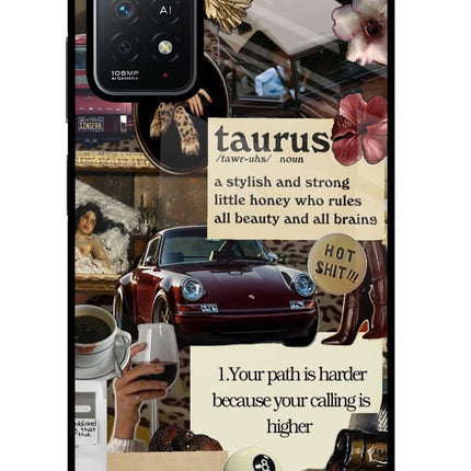 Taurus Zodiac Redmi Note 11 Pro+ 5G Glass Case Back Cover by Casekaro