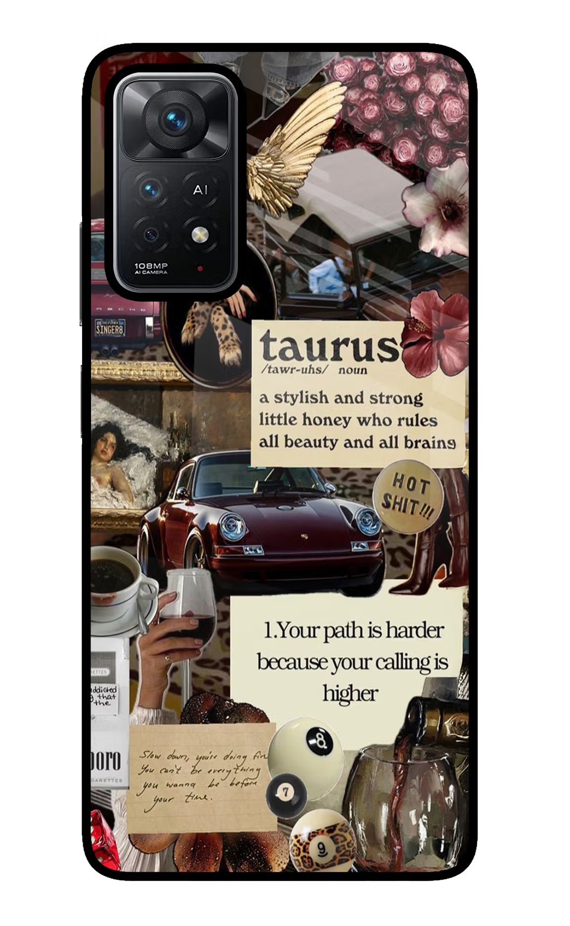 Taurus Zodiac Redmi Note 11 Pro+ 5G Glass Case Back Cover by Casekaro