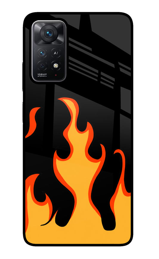 Fired Up – Black Redmi Note 11 Pro+ 5G Glass Case