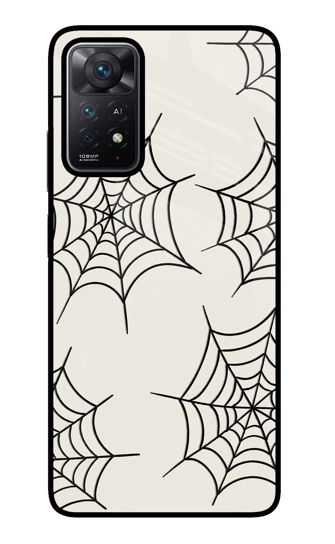 Spider Web Redmi Note 11 Pro+ 5G Glass Case