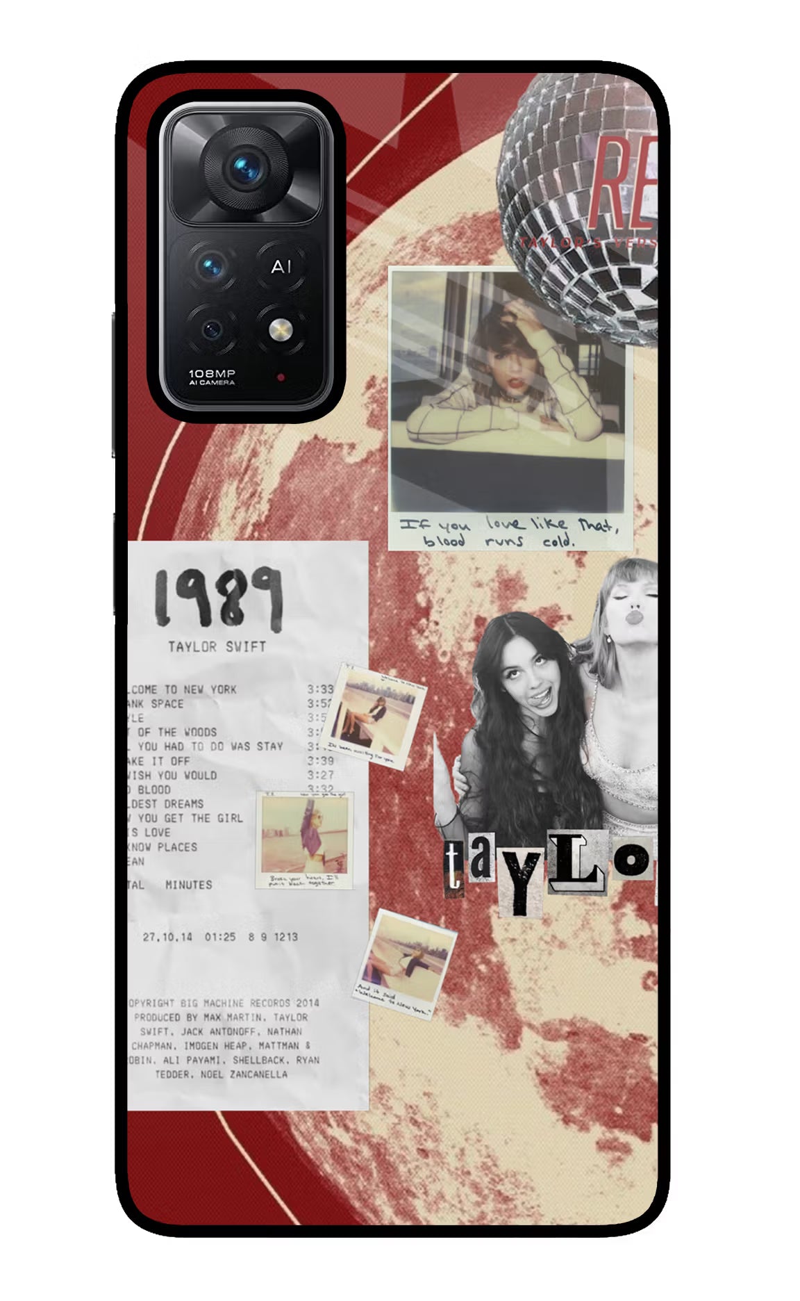 Taylor Swift Redmi Note 11 Pro+ 5G Glass Case