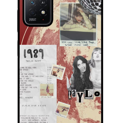Taylor Swift Redmi Note 11 Pro+ 5G Glass Case Back Cover by Casekaro
